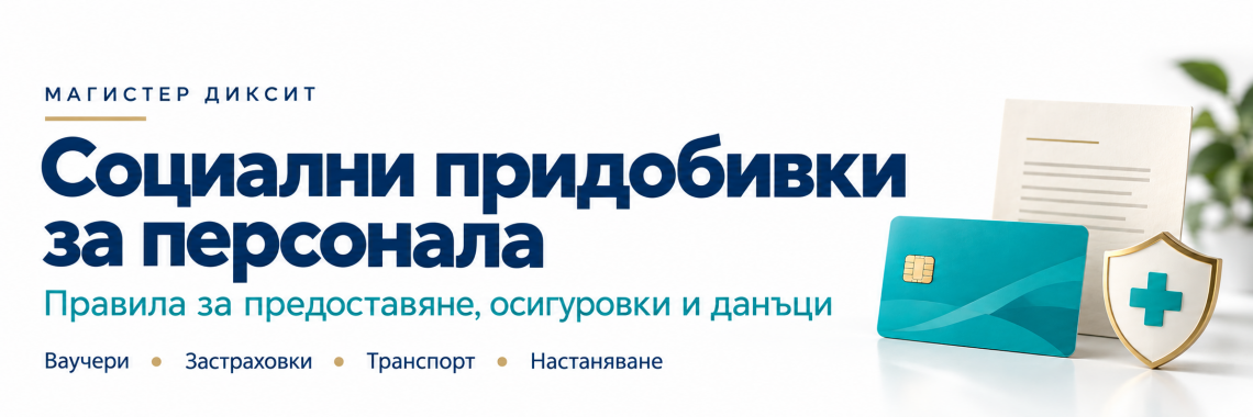 <b>Ваучери и социални разходи. Внасяне на осигурителни вноски и данъци.</b>